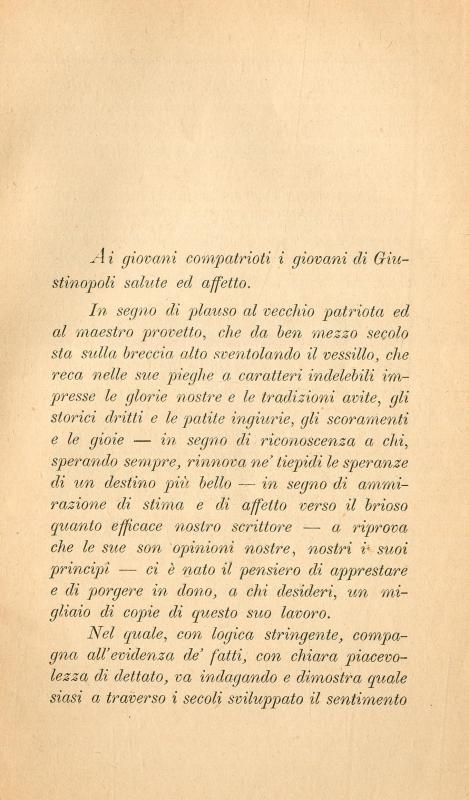 Il sentimento nazionale degli Istriani / monografia pubblicata nel periodico 